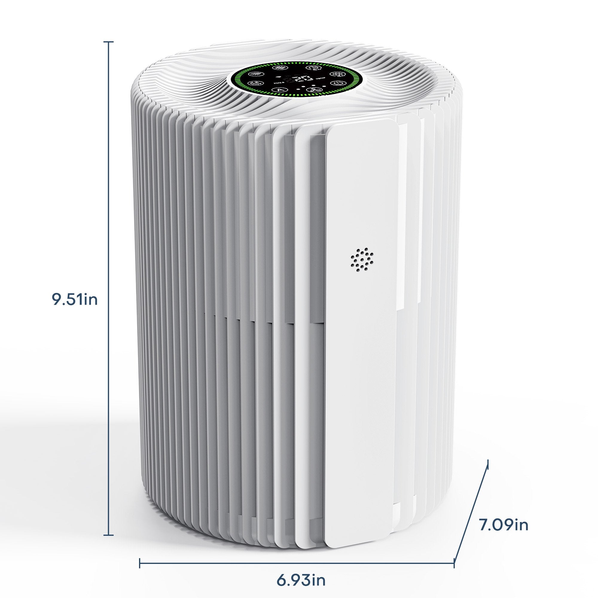 ALROCKET Air Purifier for Home, Smart WIFI, PM2.5 Digital Display, Auto Mode, 3-Layer Filter with 5 Speeds & Timer, Removes Wildfire Smoke, Dander, Dust, Pollen, Covers 600 ft²/2H